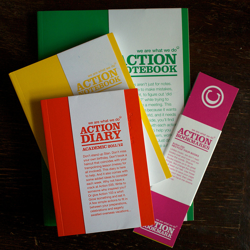 Action paper goods