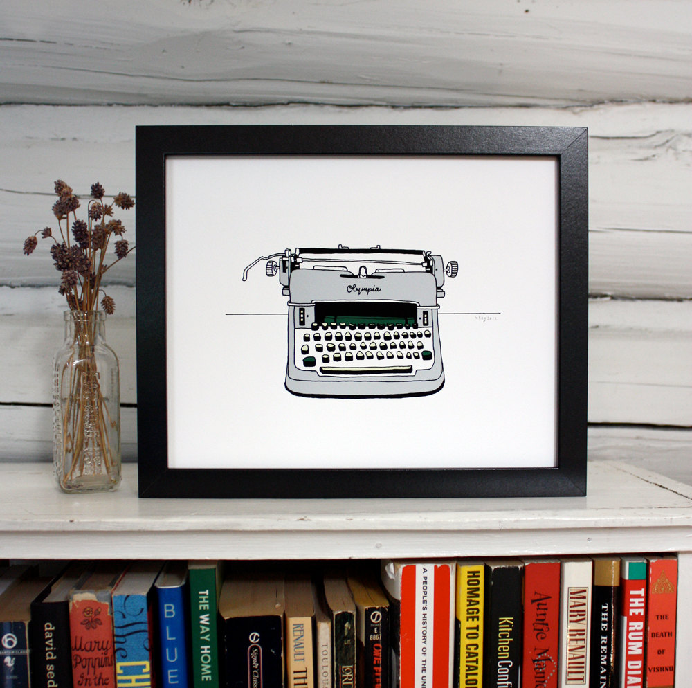 Olympia Typewriter print
