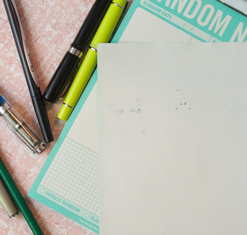 Knock Knock Random Notes Pad Writing Sample