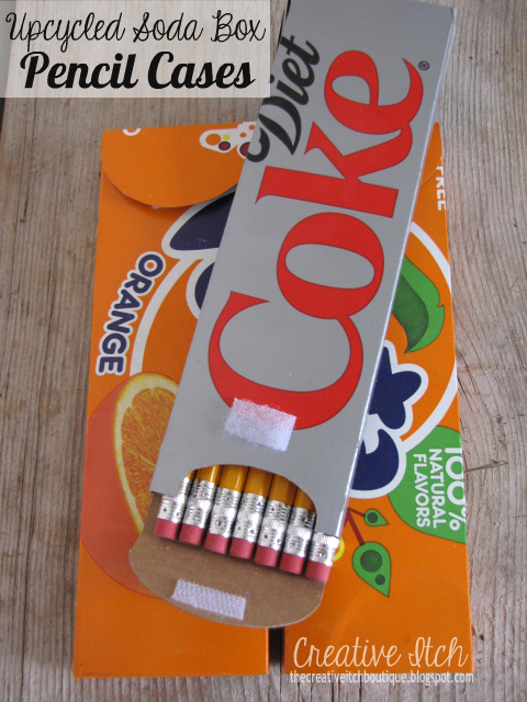 Upcycled Soda Box Pencil Boxes - The Well-Appointed Desk