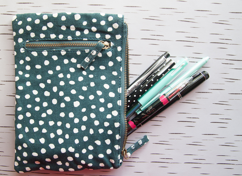 Target Threshold Zip Pouch The WellAppointed Desk