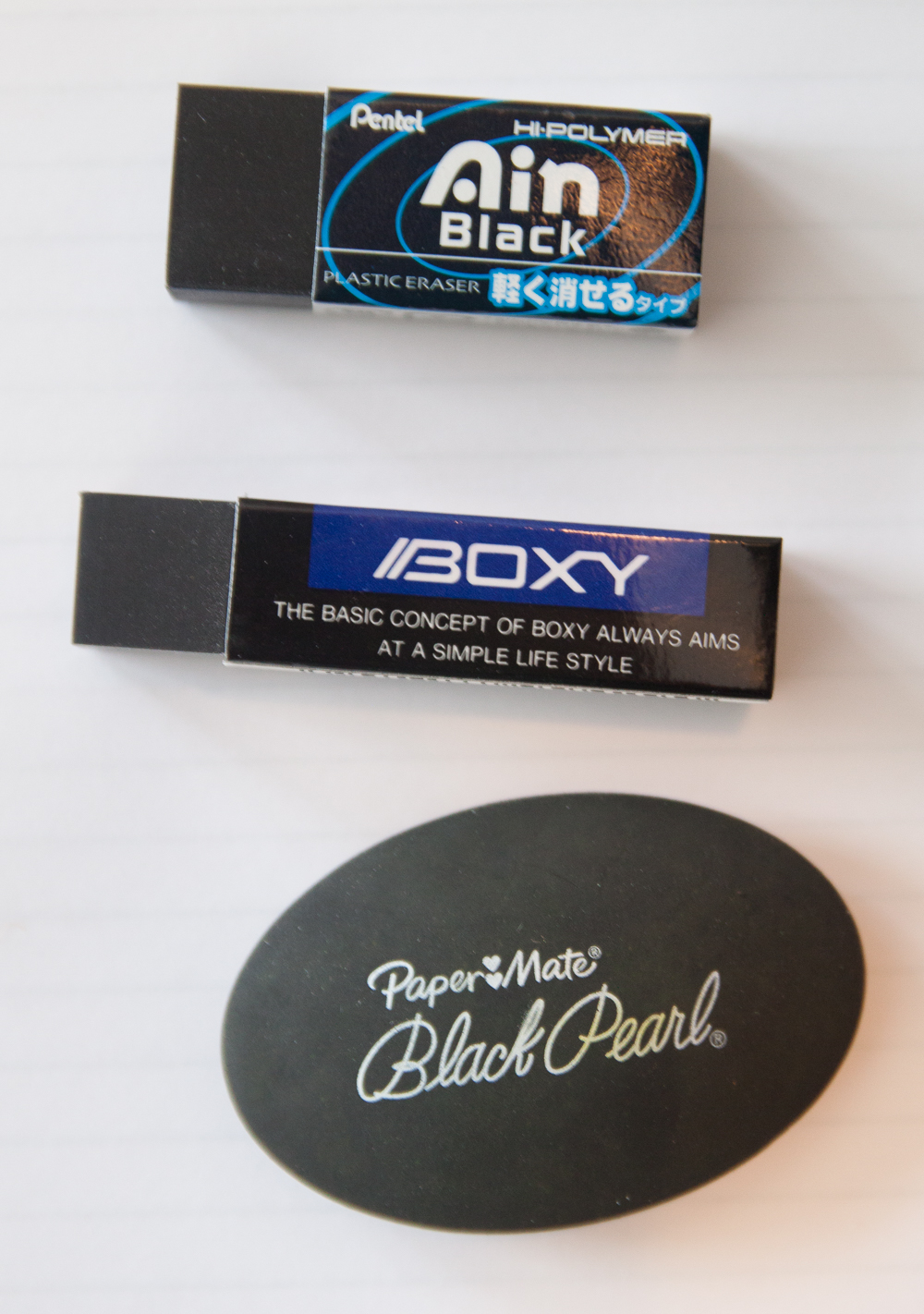 Nomess Eraser black Radiergummi schwarz
