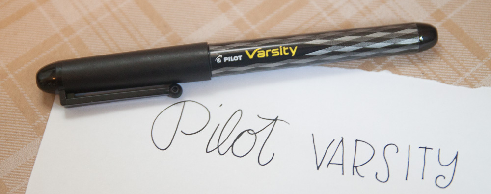 Pilot V-Pen Varsity Fountain Pen Quick Review - BLAKE'S BROADCAST