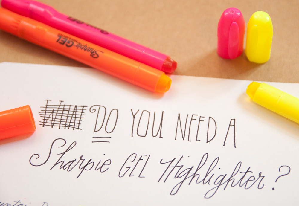 Review: Sharpie Gel Highlighters - The Well-Appointed Desk