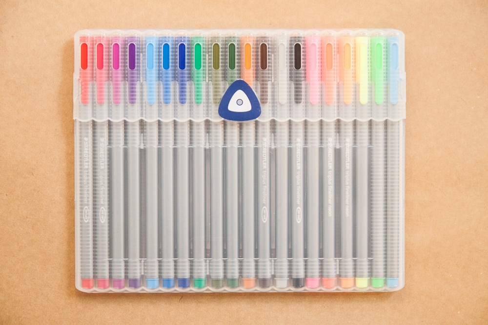 Review Staedtler Triplus Fineliner 20color Felt Tip Marker Set The WellAppointed Desk