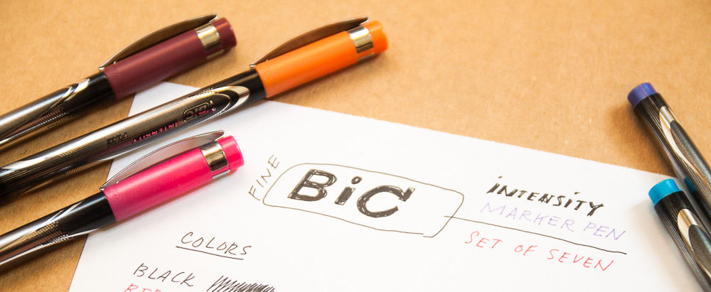 Review: Bic Intensity Marker Pen (Set of 7) - The Well-Appointed Desk
