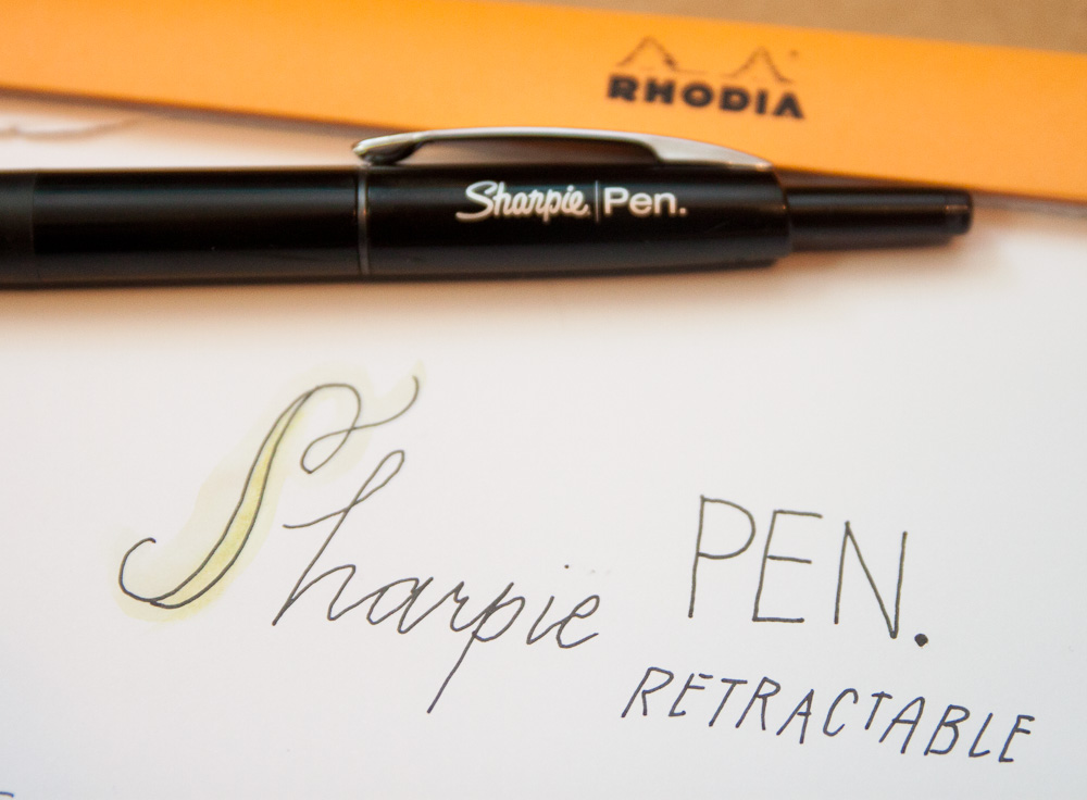Black 0.8mm Point Brand New Sharpie Pen Stylo Stainless Steel Marker 
