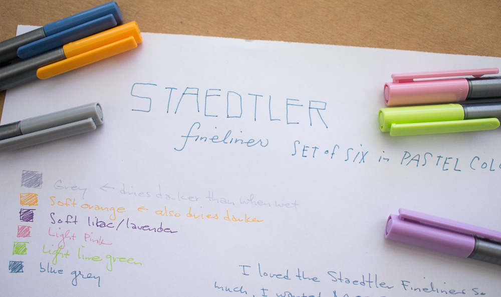 Staedtler Triplus Fineliner Triangular Pens 6 Pack