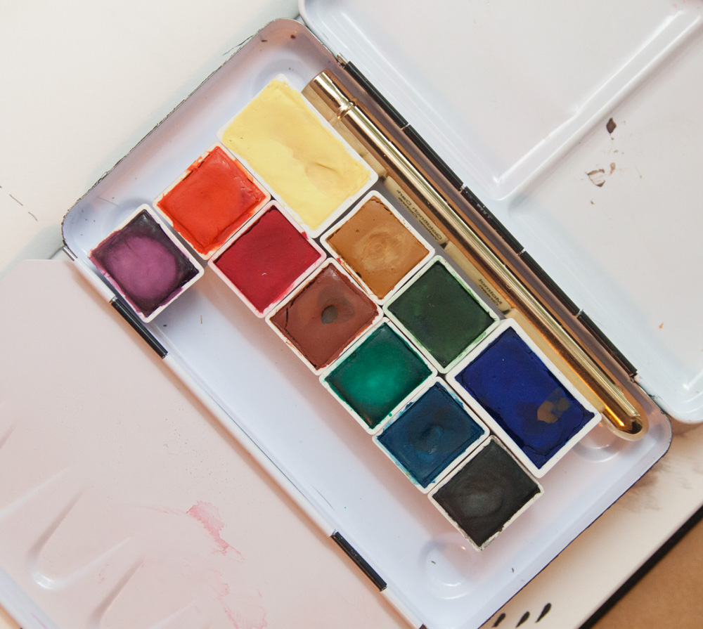 Art Supply Review: Derwent Inktense Paint Pan Set - The Well-Appointed Desk