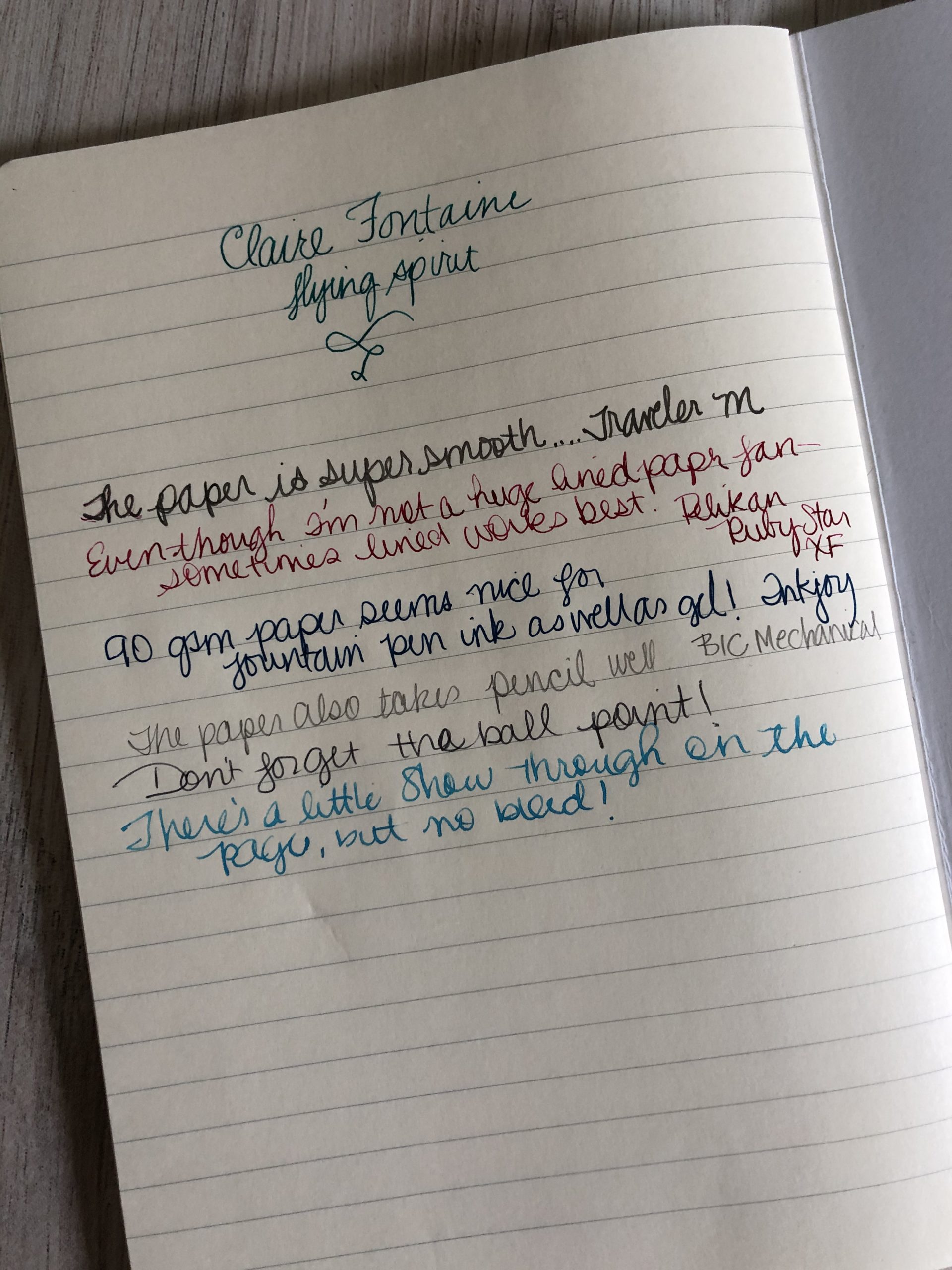 Notebook Review: Clairefontaine Flying Spirit A5 Sewn Spine 