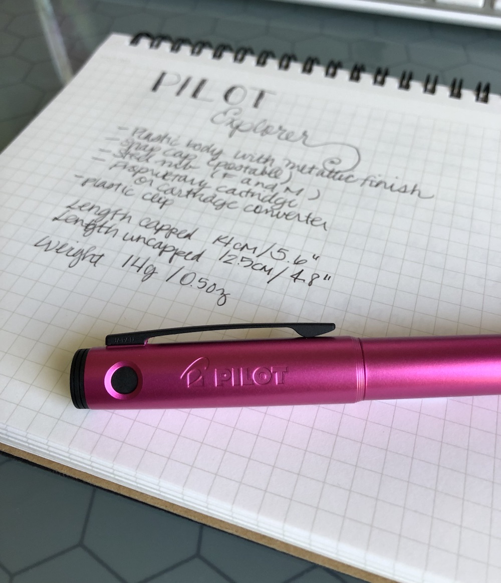 Fountain Pen Review: Pilot Explorer – The Well-Appointed Desk