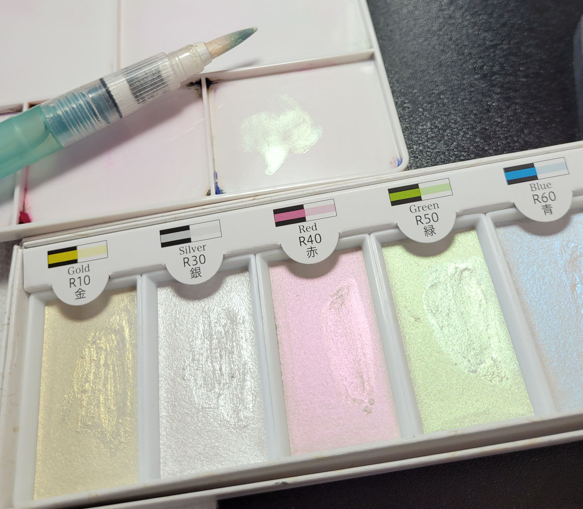 Boku-Undo Watercolor Palette- Aurora 6 Color Set
